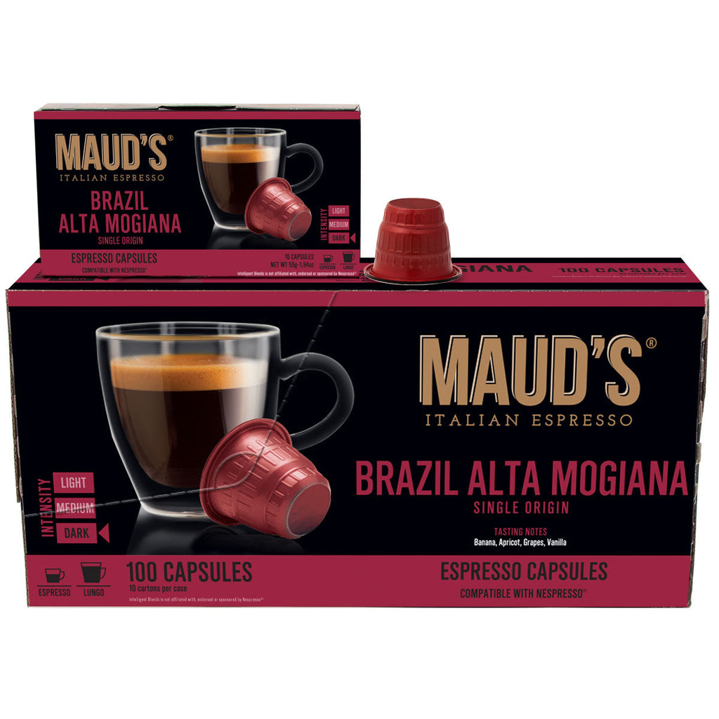 Maud's Brazil Alta Mogiana Italian Espresso Capsules