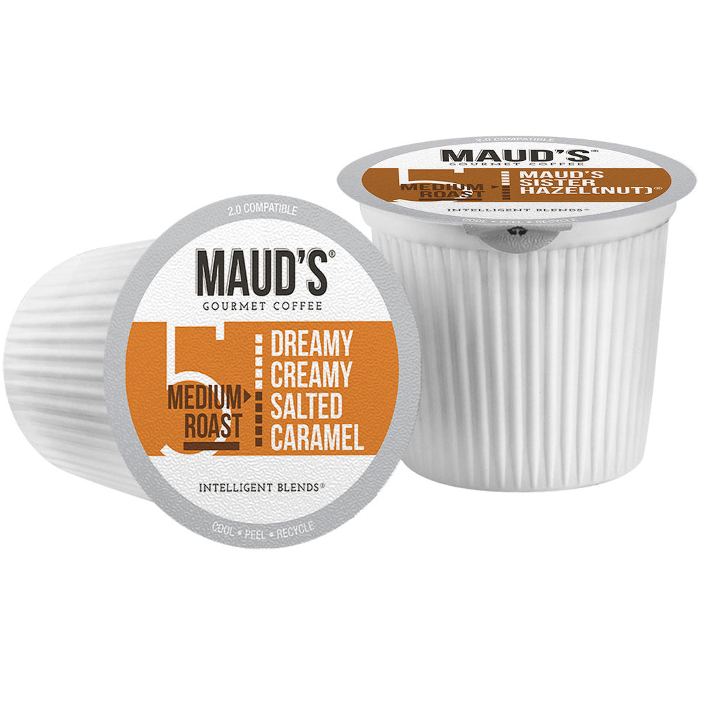Maud's Flavored Coffee Pods Variety Pack (6 Blends) - 100 Pods