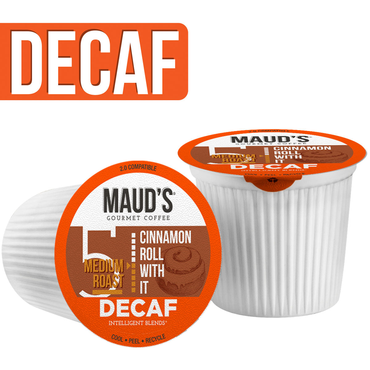 Maud's Decaf Flavored Coffee Pods Variety Pack (6 Blends) - 100 Pods