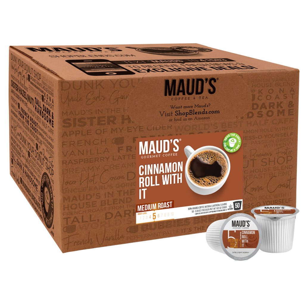 Maud's Cinnamon Roll Flavored Coffee Pods (Cinnamon Roll With It)