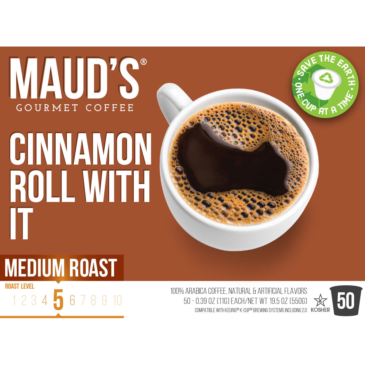 Maud's Cinnamon Roll Flavored Coffee Pods (Cinnamon Roll With It)