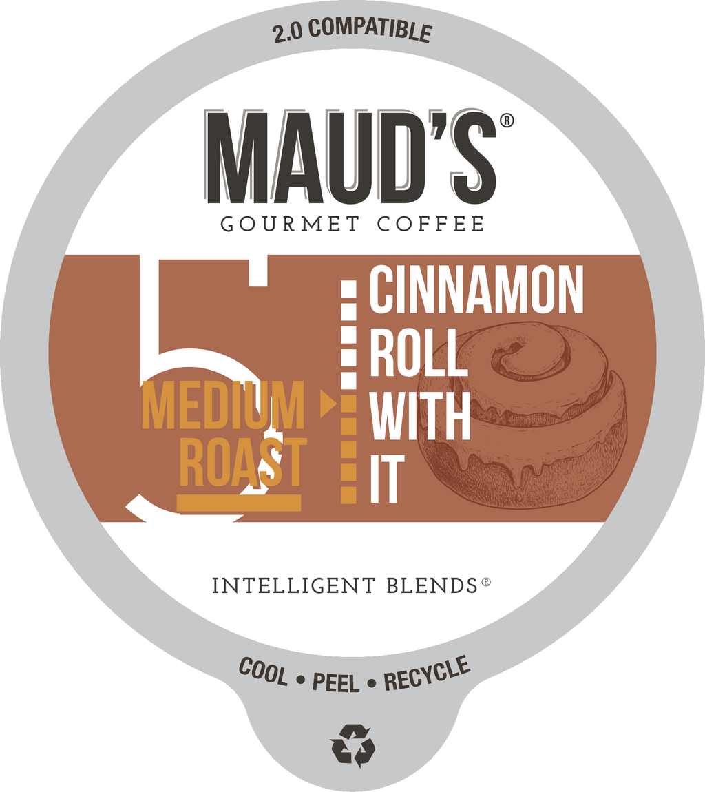 Maud's Cinnamon Roll Flavored Coffee Pods (Cinnamon Roll With It)