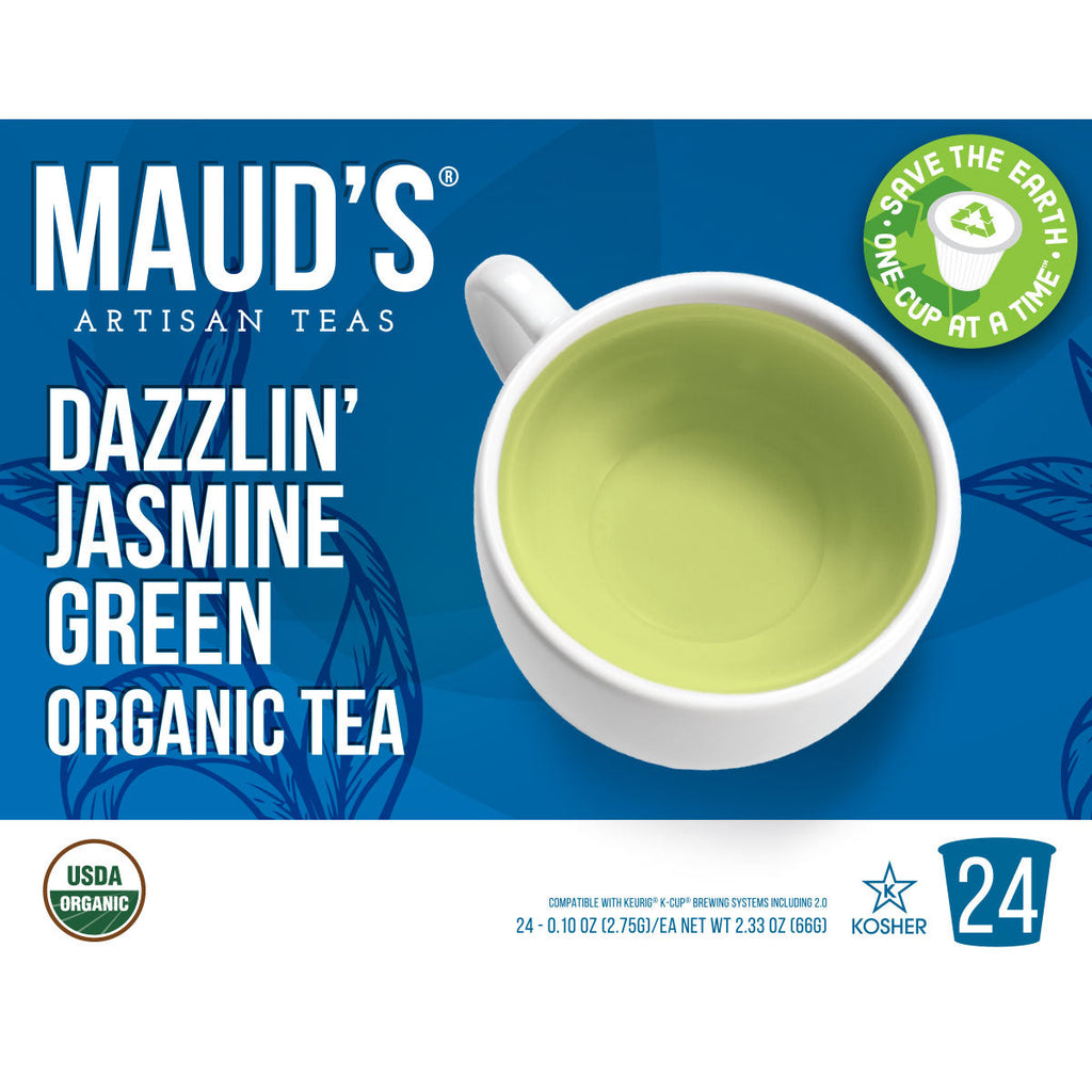 Maud's Organic Jasmine Green Tea Pods (Dazzlin' Jasmine)