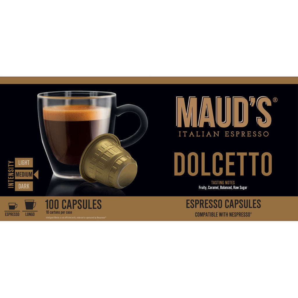 Maud's Dolcetto Italian Espresso Capsules