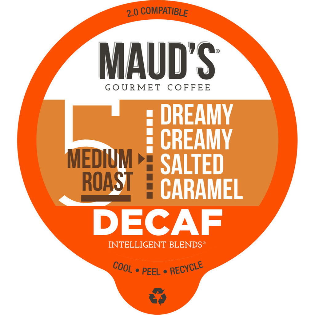 Maud's Decaf Salted Caramel Flavored Coffee Pods (Dreamy Creamy Salted Caramel)