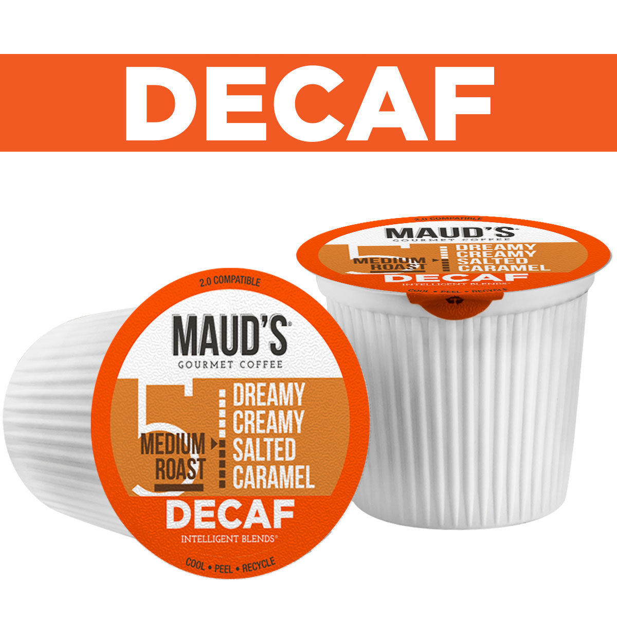 Maud's Decaf Salted Caramel Flavored Coffee Pods (Dreamy Creamy Salted Caramel)