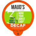 Maud's Decaf Donut Shop Light Roast Coffee Pods (Dunk Your Donut Shop)