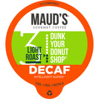 Maud's Decaf Donut Shop Light Roast Coffee Pods (Dunk Your Donut Shop)
