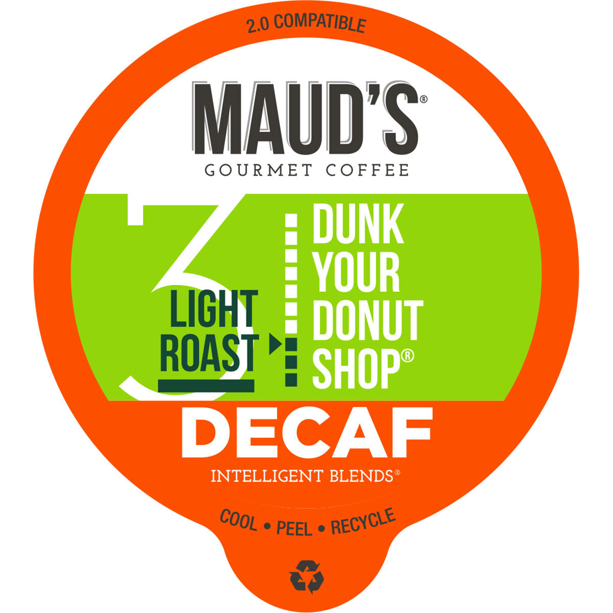 Maud's Decaf Donut Shop Light Roast Coffee Pods (Dunk Your Donut Shop)