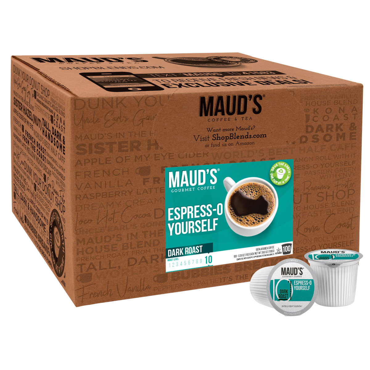 Maud's Espresso Dark Roast Coffee Pods (Espress-O Yourself)