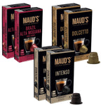 Maud's Italian Espresso Capsules Variety Pack - 60 Capsules