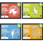 Maud's Organic Single-Origin Fair-Trade Coffee Pods Variety Bundle (4 Blends) - 96 Pods