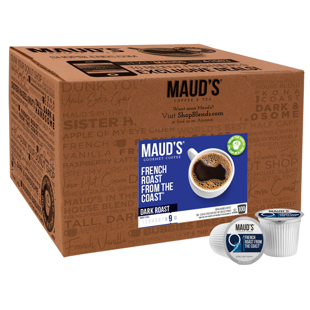 Maud's French Roast Coffee Pods (French Roast From The Coast)