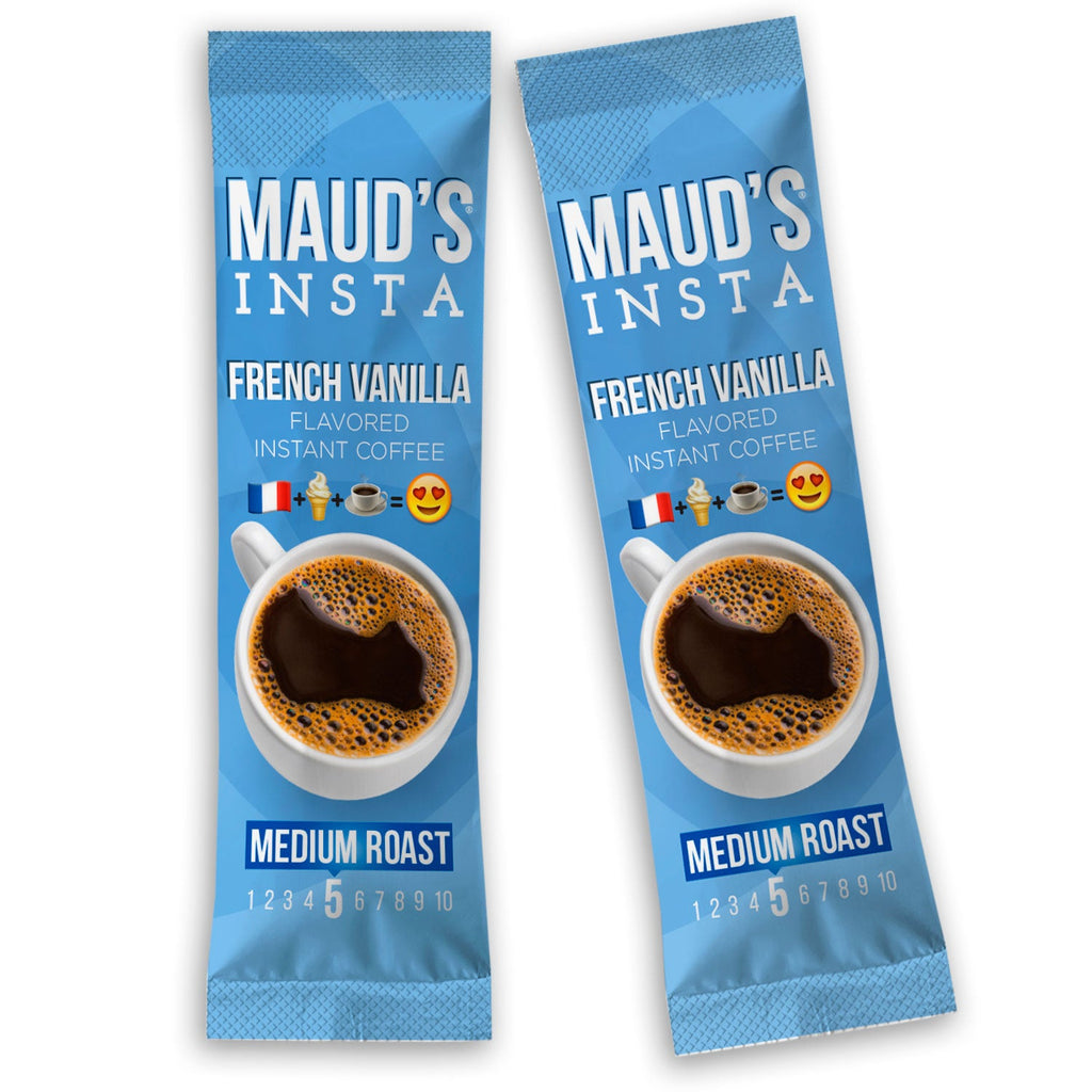 Maud's Instant French Vanilla Flavored Coffee (Insta French Vanilla) - 30ct