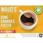 Maud's Banana Foster Flavored Roast Coffee Pods (Gone Banana's Foster)