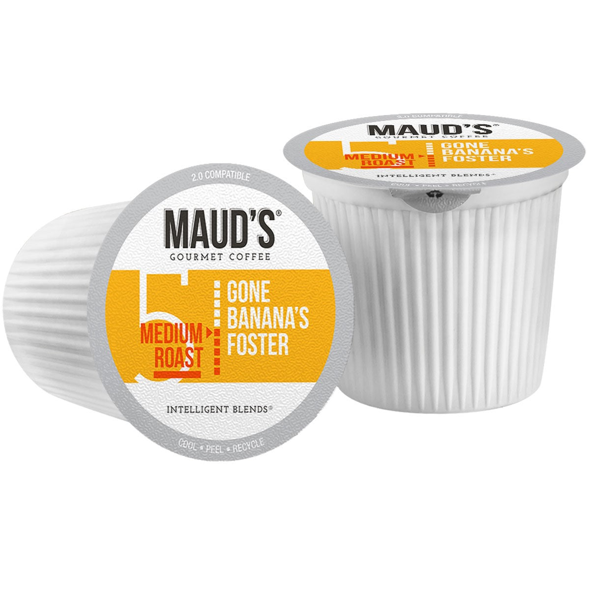 Maud's Banana Foster Flavored Roast Coffee Pods (Gone Banana's Foster)