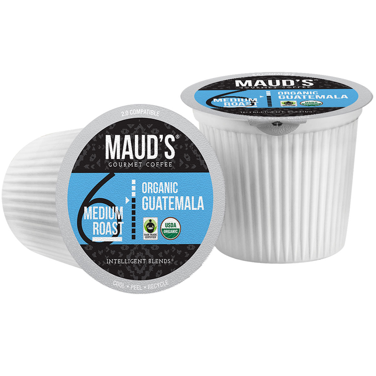 Maud's Organic Single-Origin Fair-Trade Guatemala Medium Roast Coffee Pods