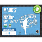 Maud's Organic Single-Origin Fair-Trade Guatemala Medium Roast Coffee Pods