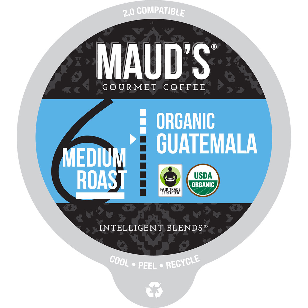 Maud's Organic Single-Origin Fair-Trade Guatemala Medium Roast Coffee Pods