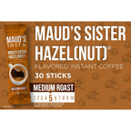 Maud's Instant Sweet Hazelnut Flavored Coffee (Insta Sister Hazelnut) - 30ct