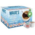 Maud's Winter Flavored Coffee Pods Holiday Variety Pack (6 Blends) - 42 Pods