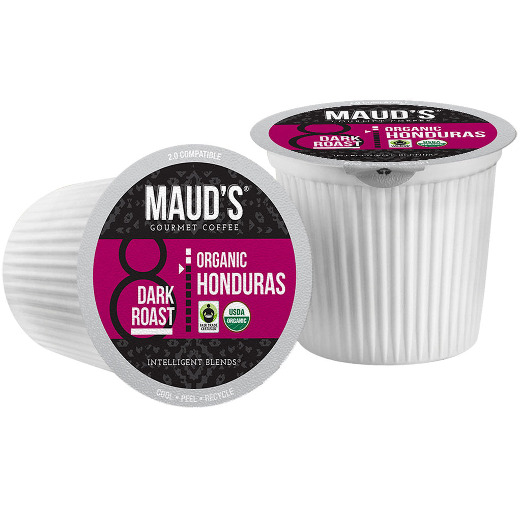Maud's Organic Single-Origin Fair-Trade Honduras Dark Roast Coffee Pods