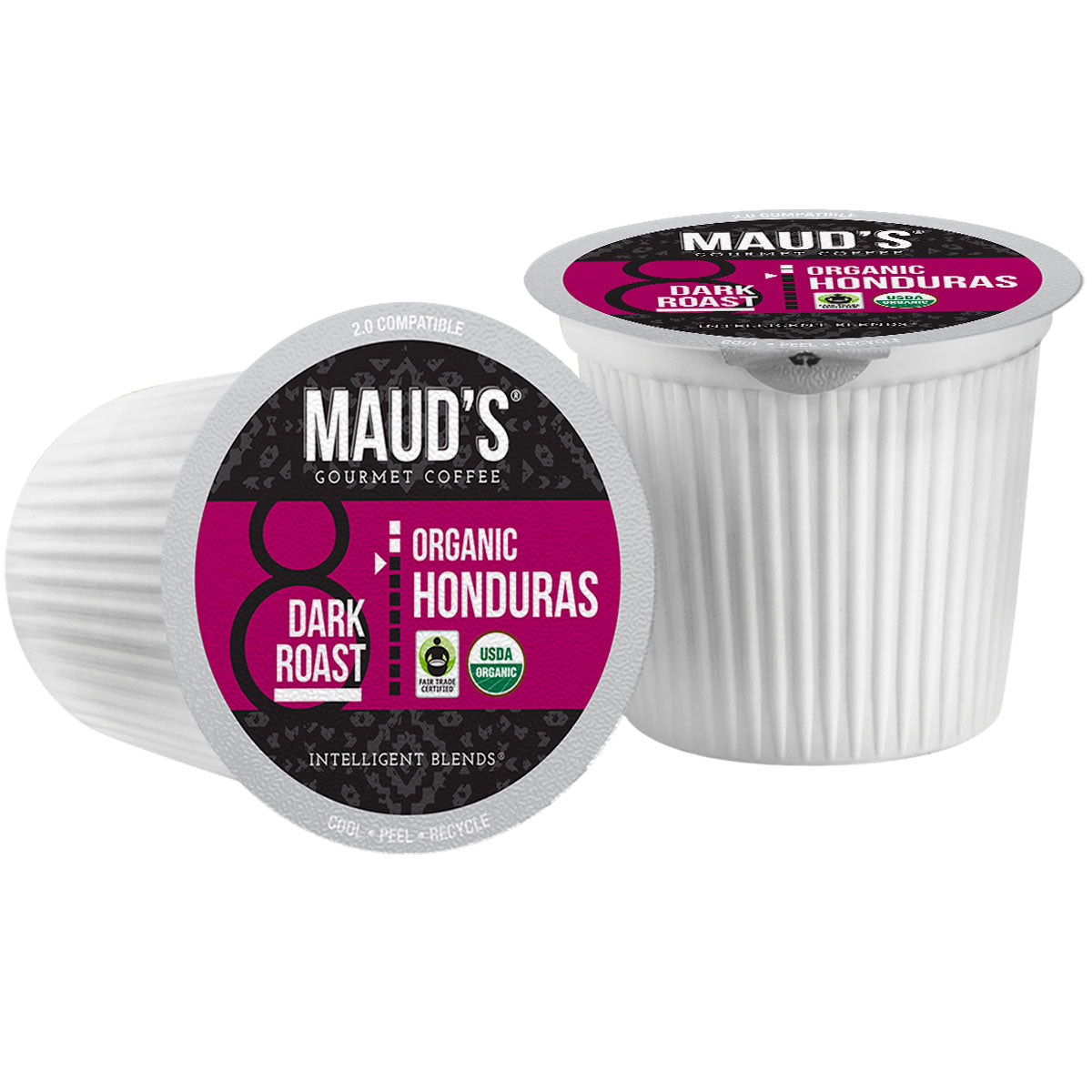 Maud's Organic Single-Origin Fair-Trade Honduras Dark Roast Coffee Pods