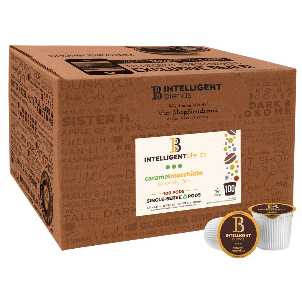 Intelligent Blends Caramel Macchiato Medium Roast Coffee Pods