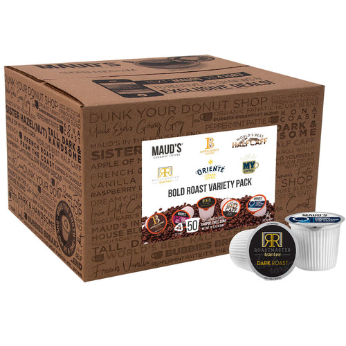 Gourmet Bold Roast Coffee Pods Variety Pack (10 Blends) - 50 Pods