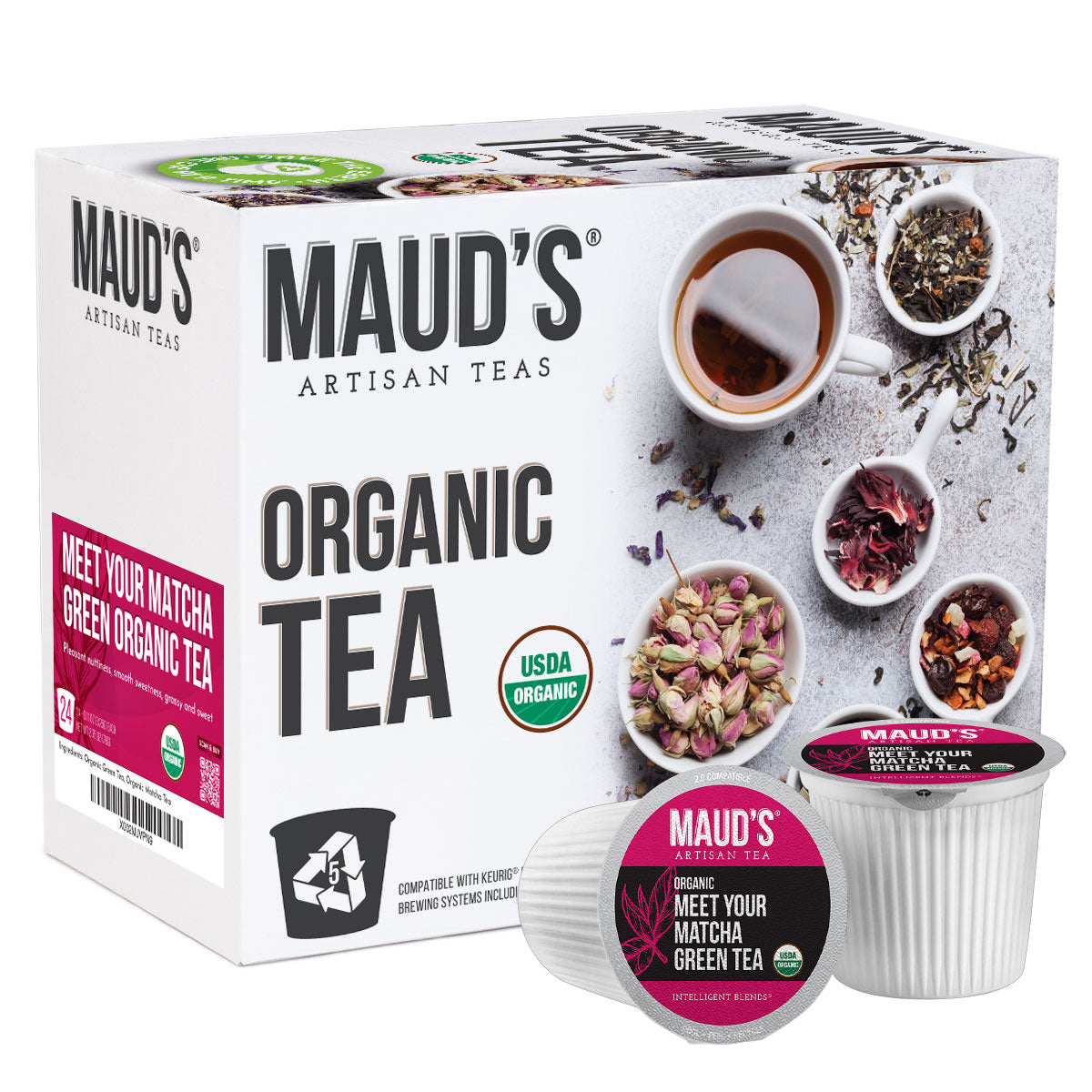 Maud's Organic Matcha Green Tea Pods (Meet Your Matcha)