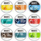 Maud's Original 9 Blend Coffee Pod Variety Pack (9 Original Blends) - 80 Pods