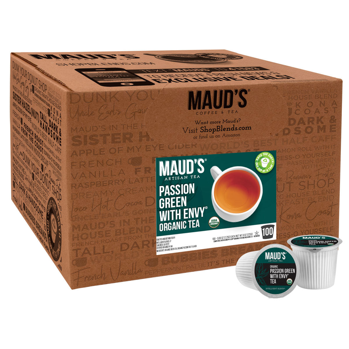 Maud's Organic Green Tea Passion (Passion Green With Envy)