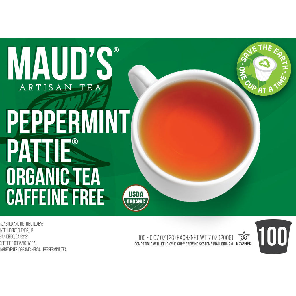 Maud's Organic Peppermint Tea Pods (Peppermint Pattie)
