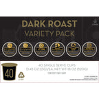 Roastmaster Reserve Dark Roast Variety Pack (6 Blends) - 40 Pods