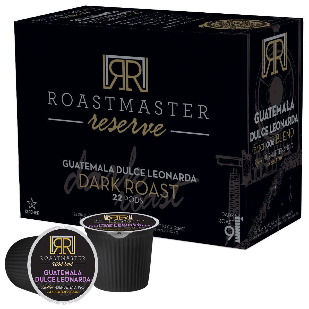 Roastmaster Reserve Batch #6: Guatemala Dulce Leonarda Dark Roast Coffee Pods