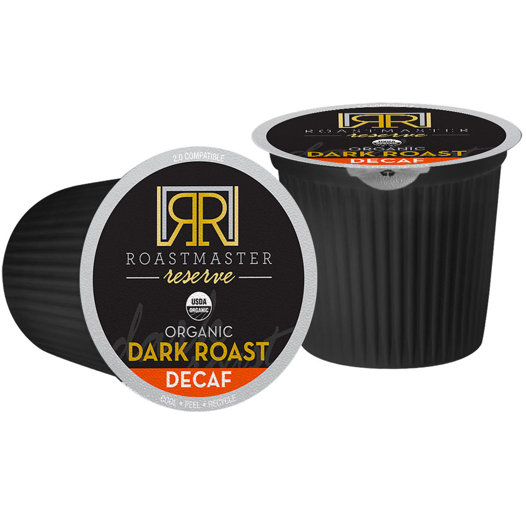Roastmaster Reserve Decaf Organic Dark Roast Coffee Pods