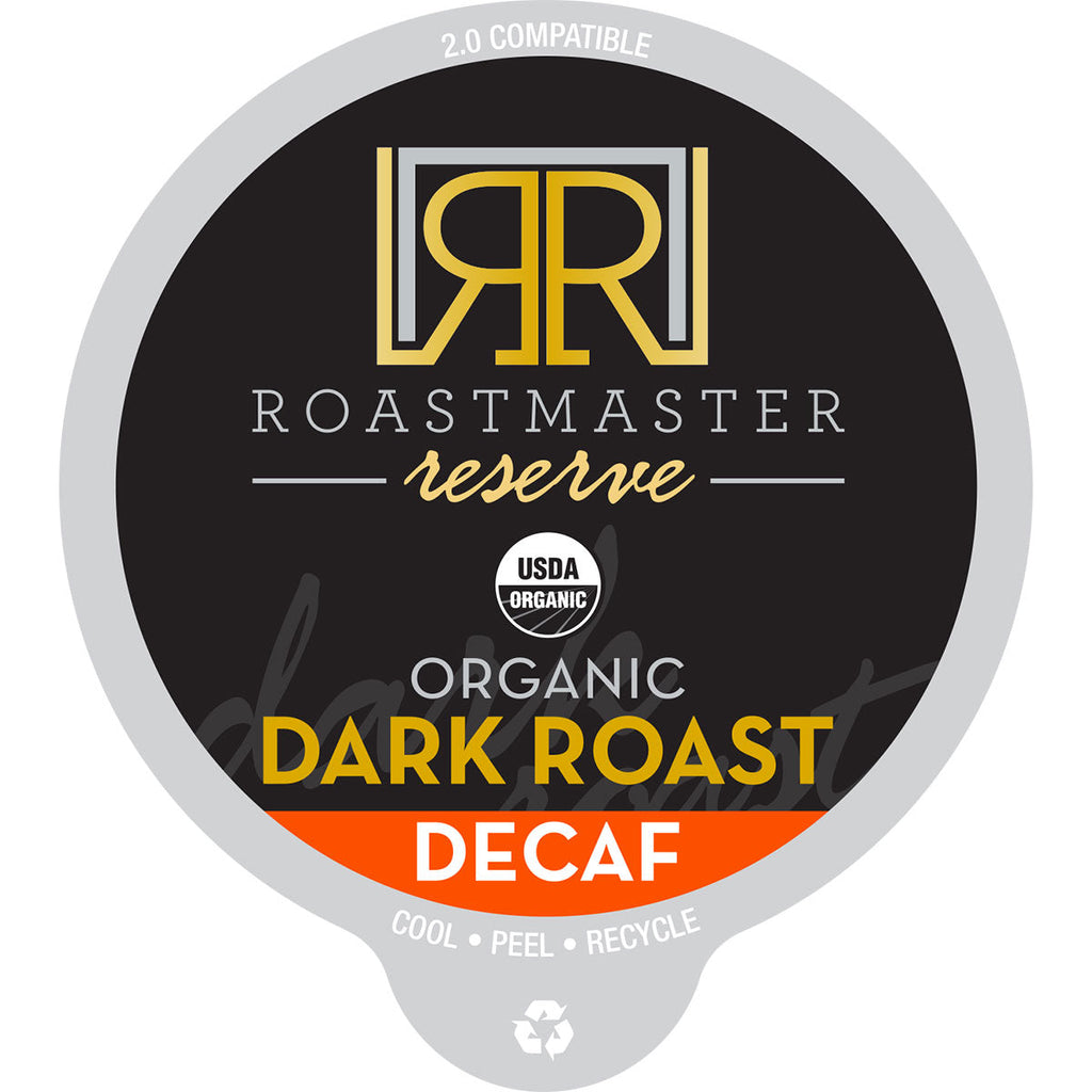 Roastmaster Reserve Decaf Organic Dark Roast Coffee Pods
