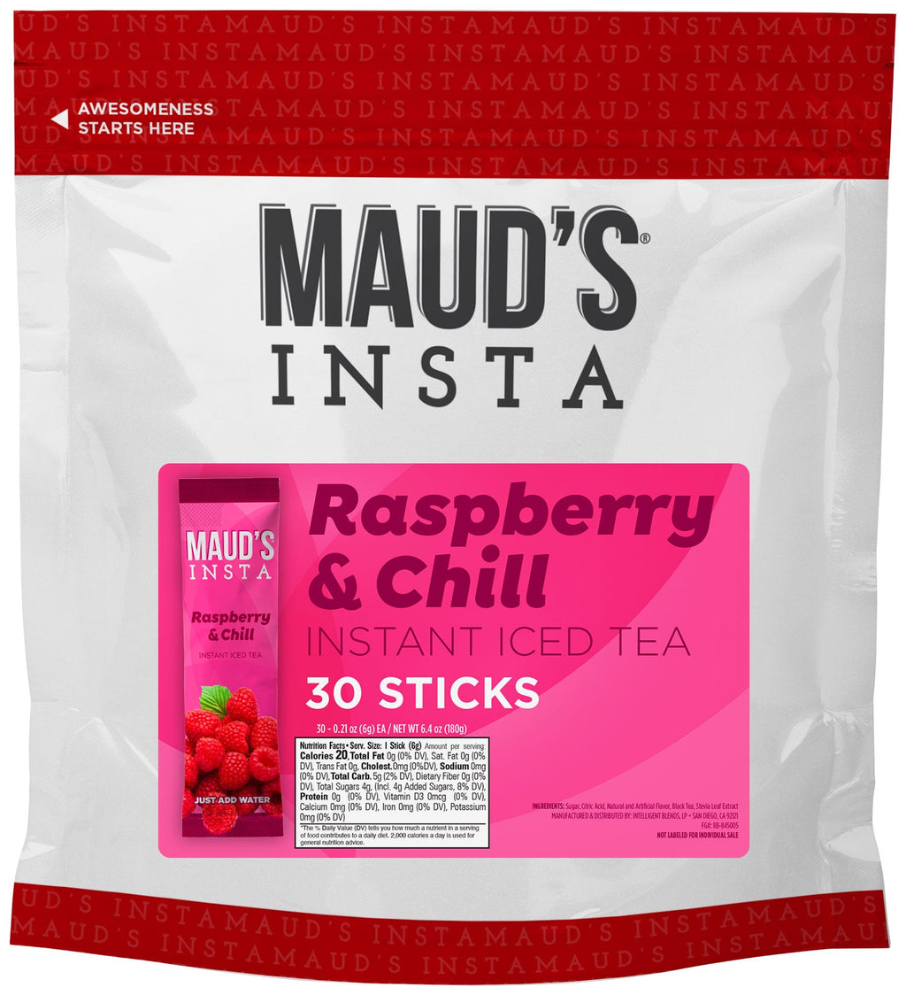 Maud's Instant Raspberry Iced Tea (Raspberry & Chill) - 30ct