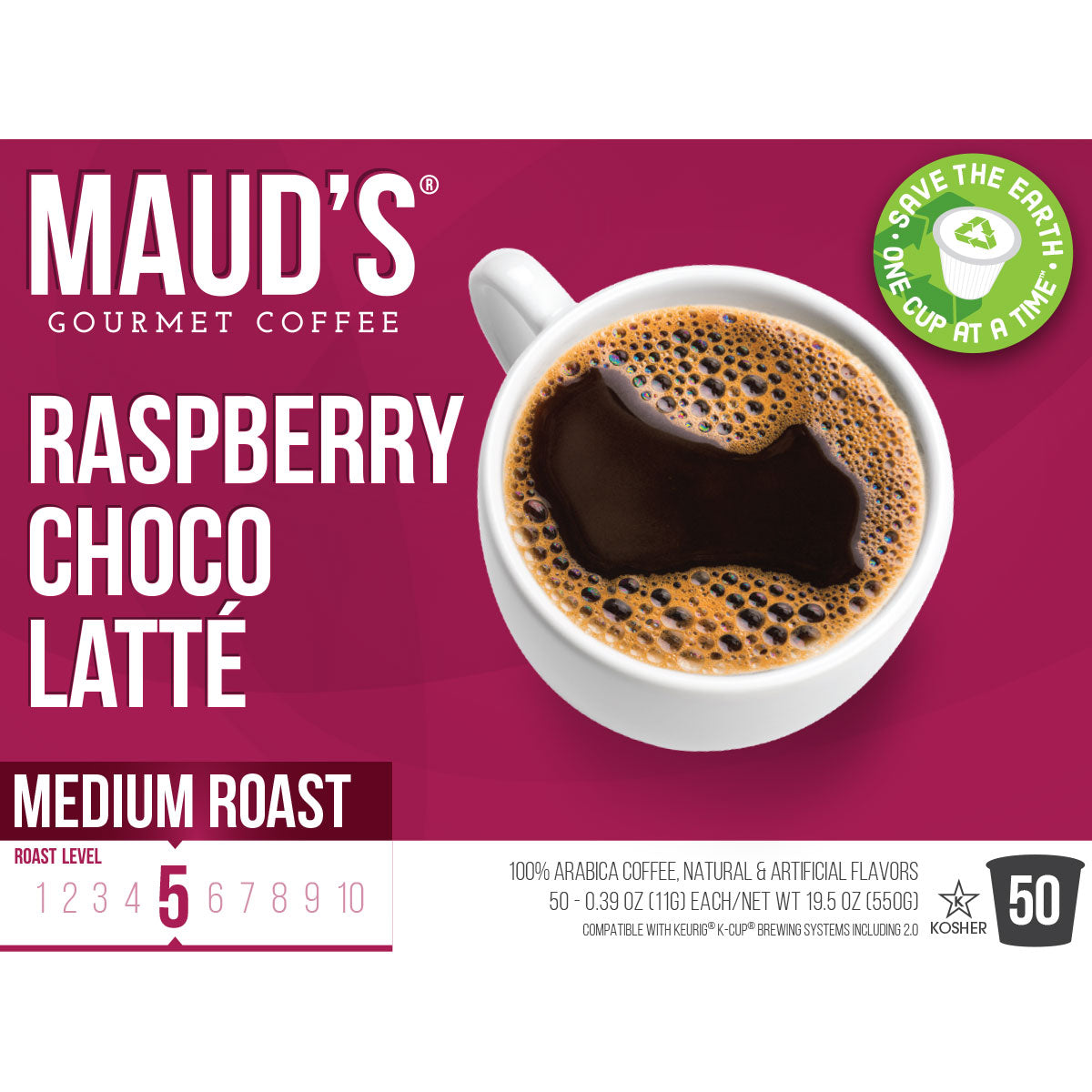 Maud's Raspberry Chocolate Coffee Pods (Raspberry Choco Latte)