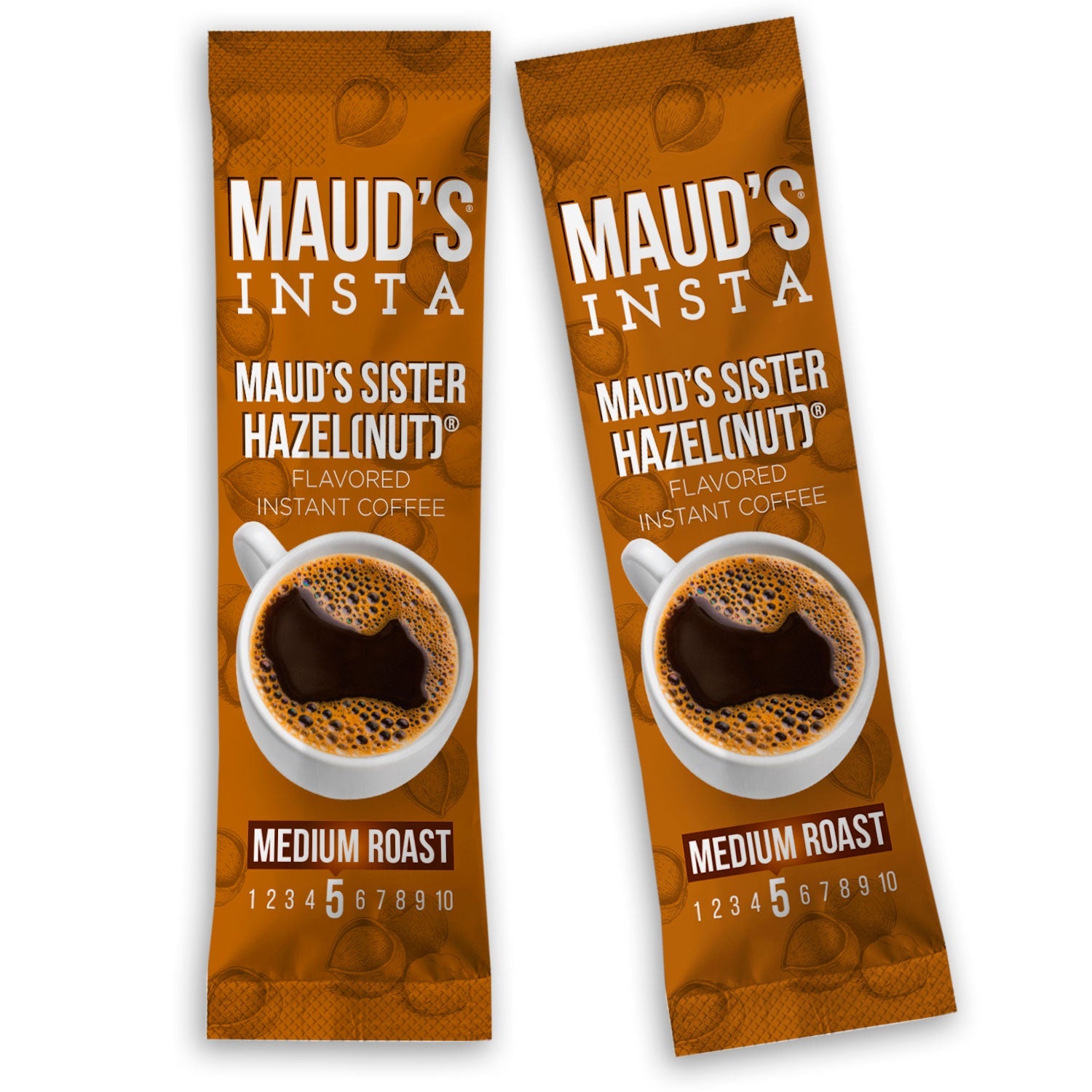 Maud's Instant Sweet Hazelnut Flavored Coffee (Insta Sister Hazelnut) - 30ct