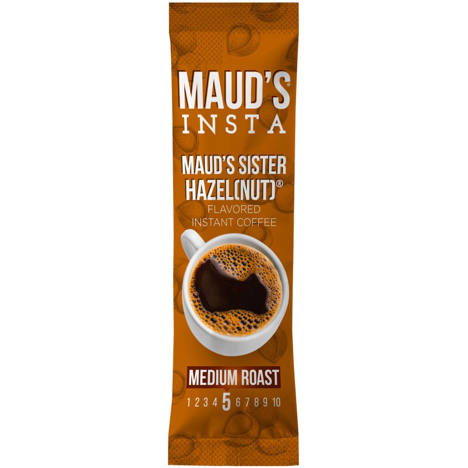 Maud's Instant Sweet Hazelnut Flavored Coffee (Insta Sister Hazelnut) - 30ct