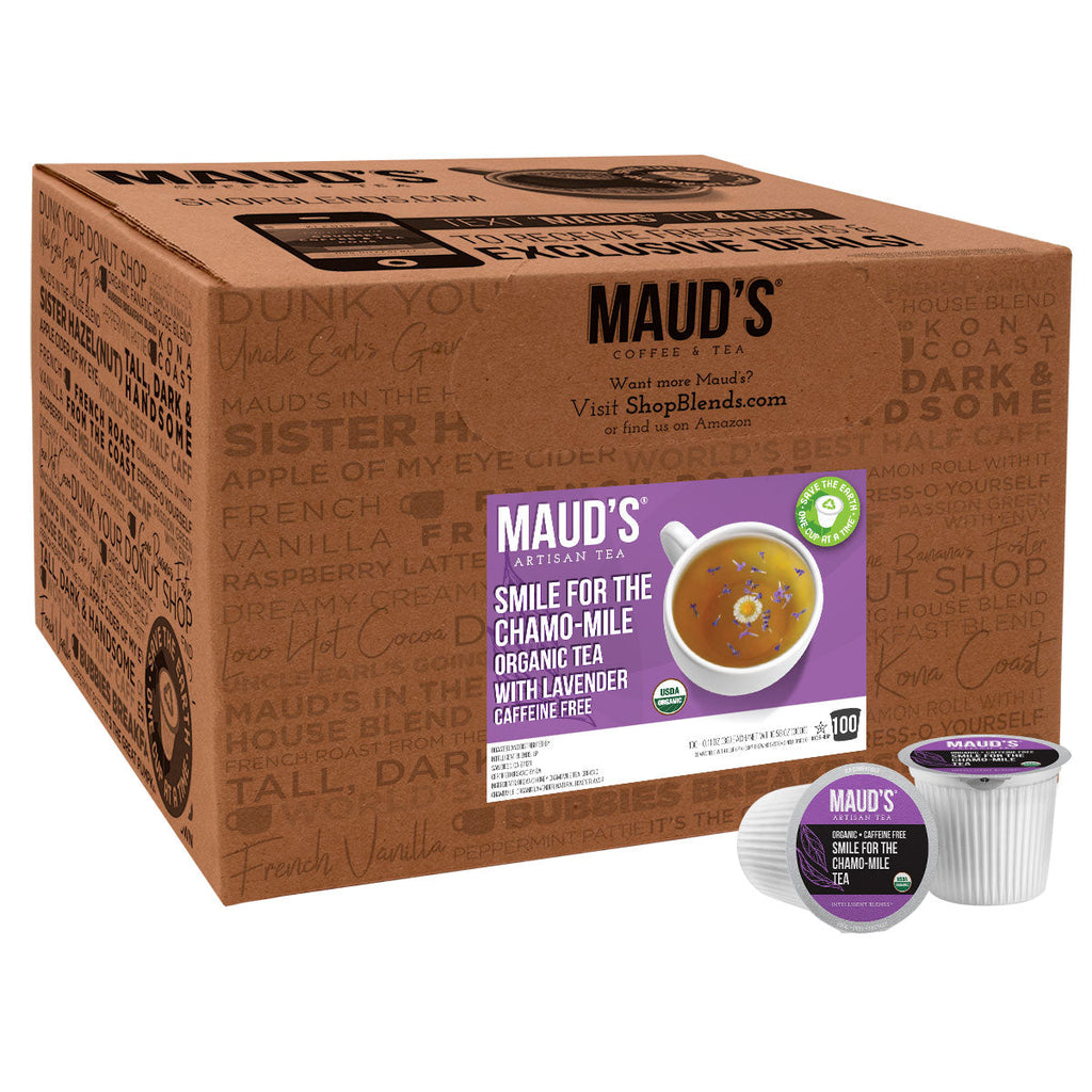 Maud's Organic Chamomile Lavender Tea Pods (Smile for the Chamo-mile)