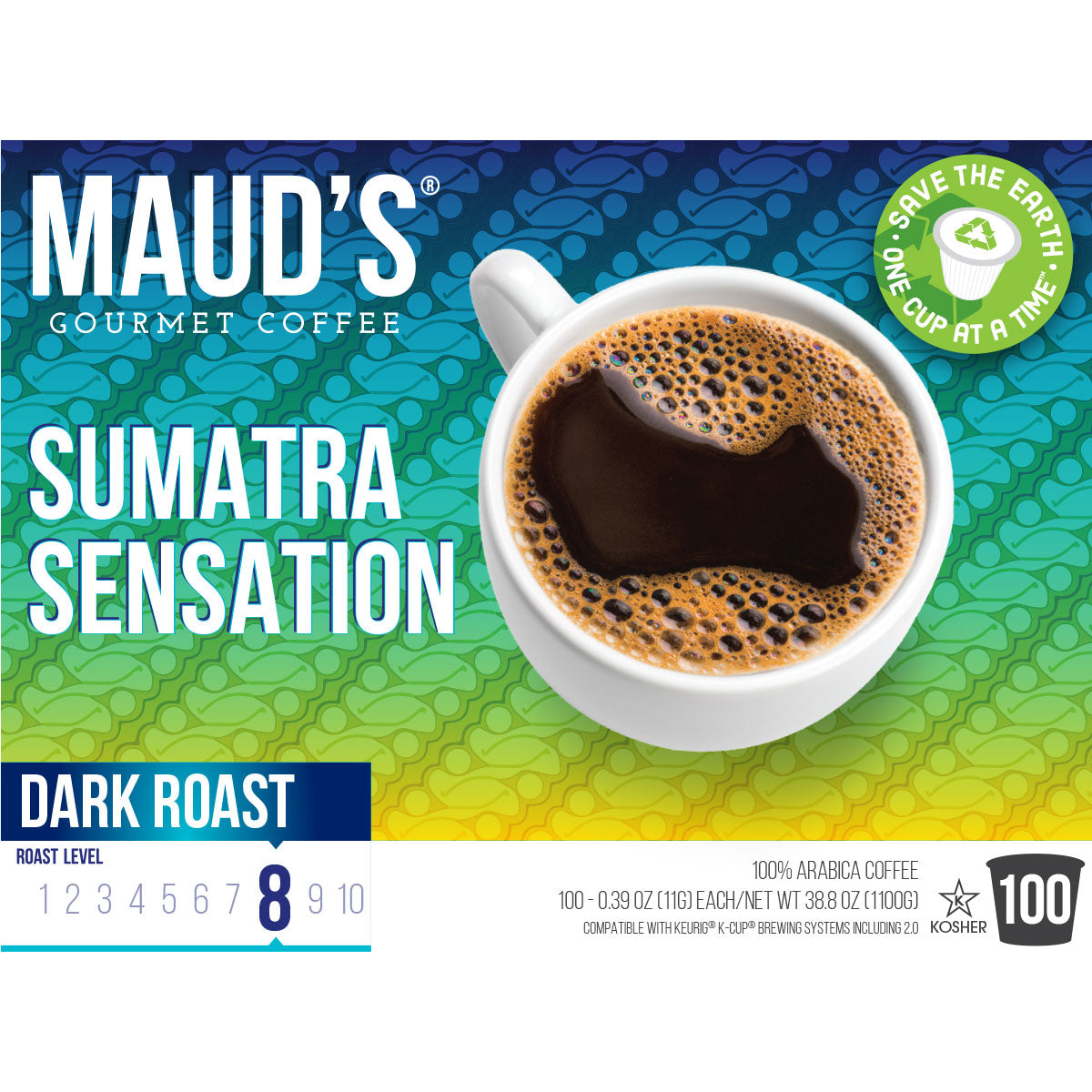 Maud's Sumatra Dark Roast Coffee Pods (Sumatra Sensation)