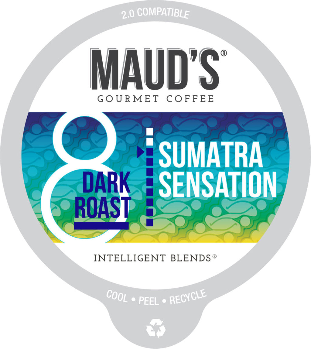 Maud's Sumatra Dark Roast Coffee Pods (Sumatra Sensation)
