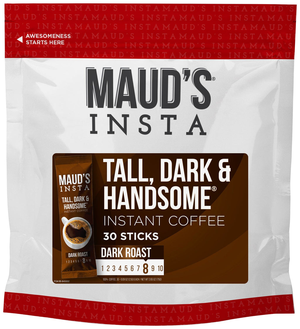 Maud's Instant Dark Roast Coffee (Insta Tall, Dark & Handsome) - 30ct