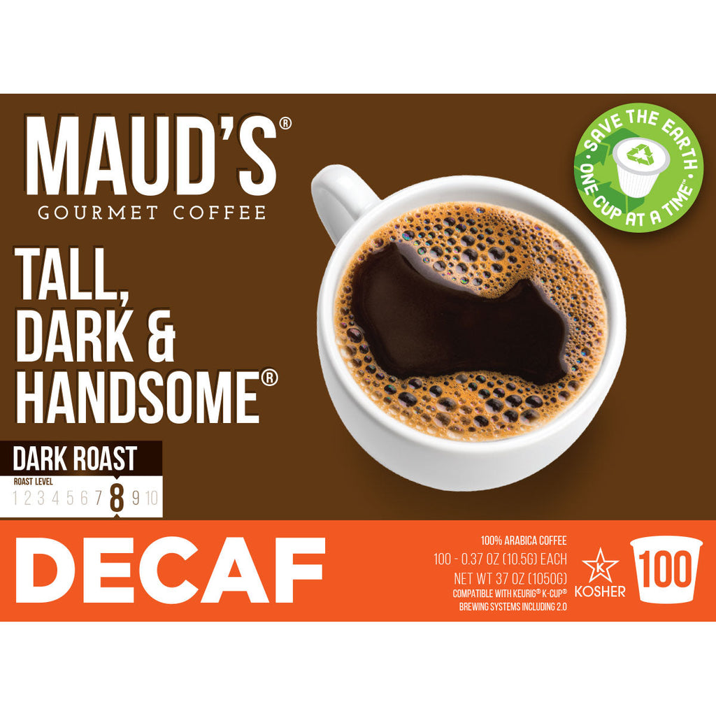 Maud's Decaf Dark Roast Coffee Pods (Decaf Tall Dark & Handsome)