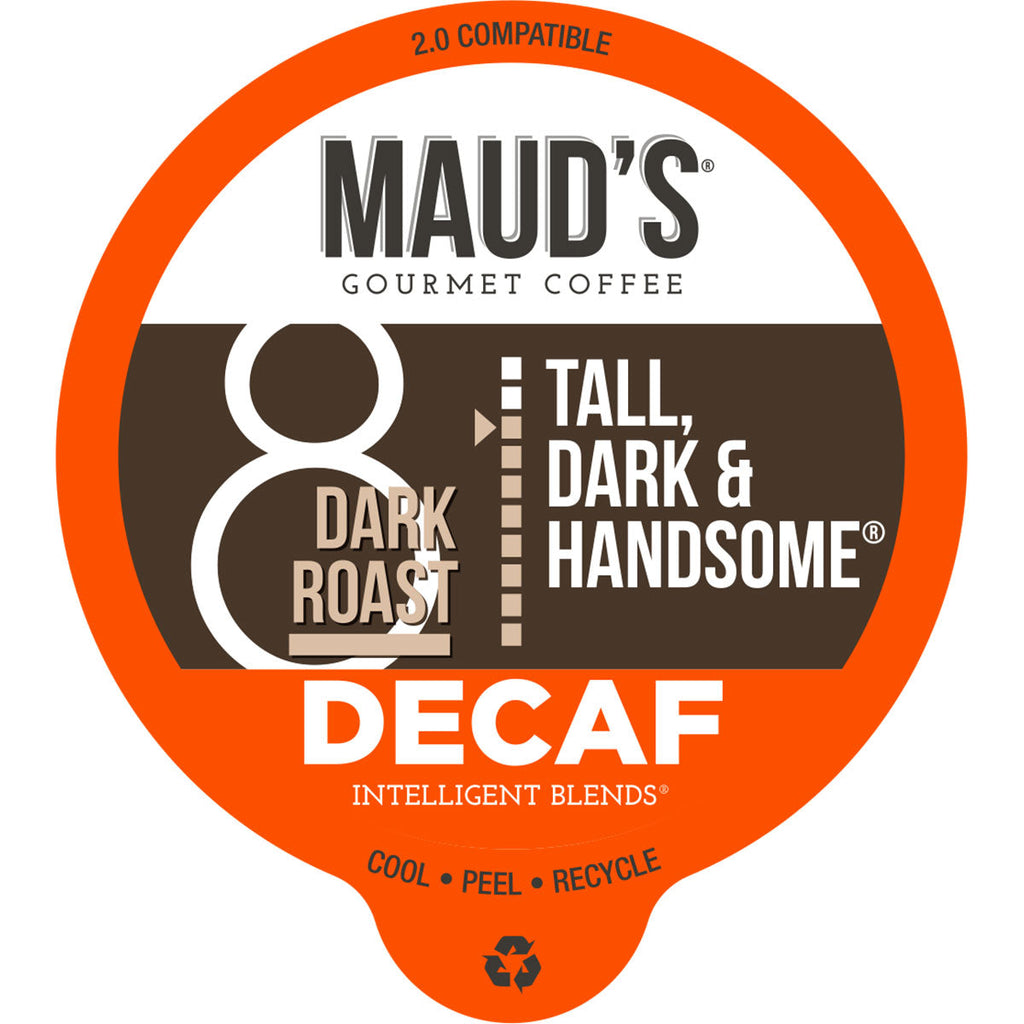 Maud's Decaf Dark Roast Coffee Pods (Decaf Tall Dark & Handsome)