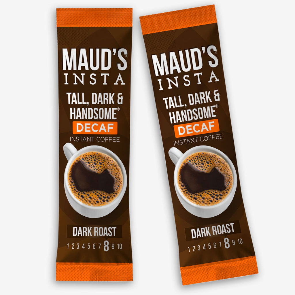 Maud's Instant Decaf Dark Roast (Insta Decaf Tall, Dark & Handsome) - 30ct