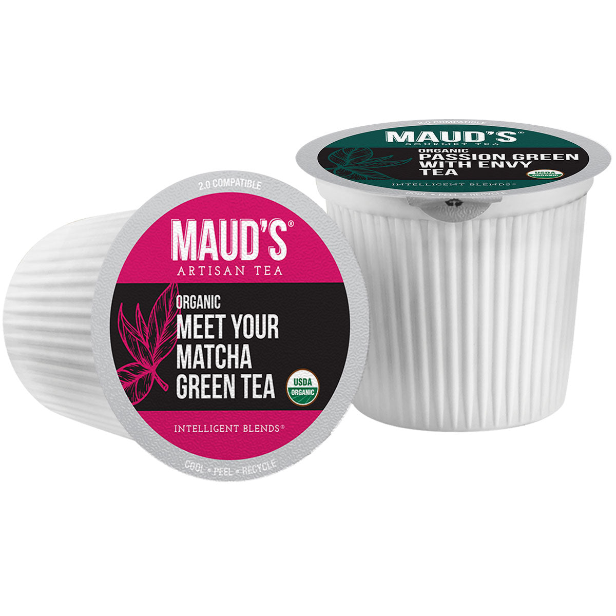 Maud's Organic Tea Pods Variety Pack (8 Blends) - 48 Pods
