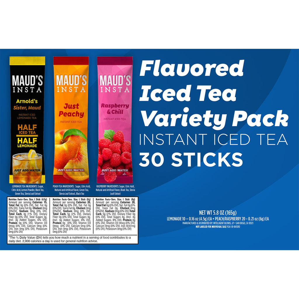 Maud's Instant Iced Tea Variety Pack - 30ct